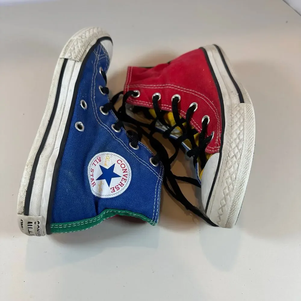 Converse Colorblock High Hi Top Chuck Taylor All Star Sneakers Little Kid Size 1